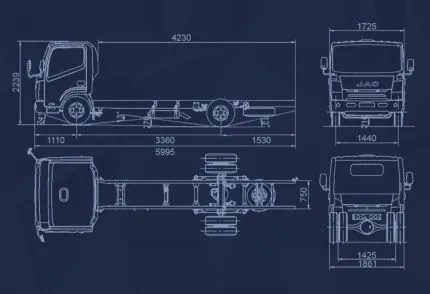 Бортовая платформа JAC N 56
